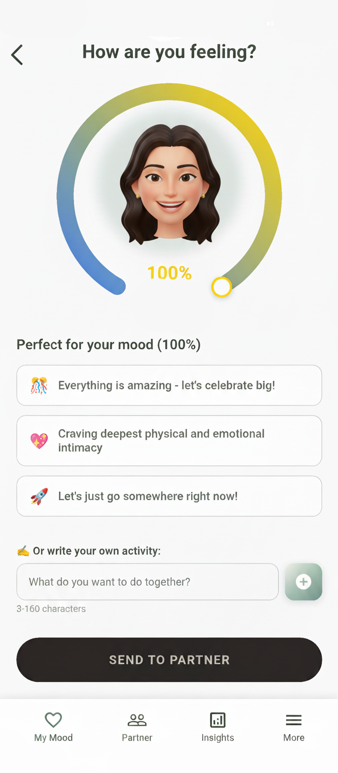 Partner Mood app - Your daily mood tracking
